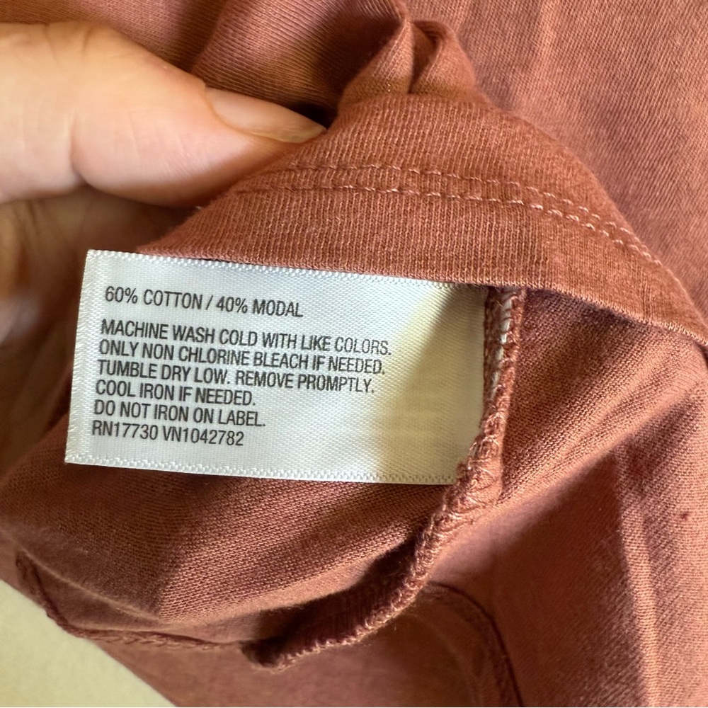 A New Day Rust Draped Side Top – Size Small – NWT - Picture 5 of 5